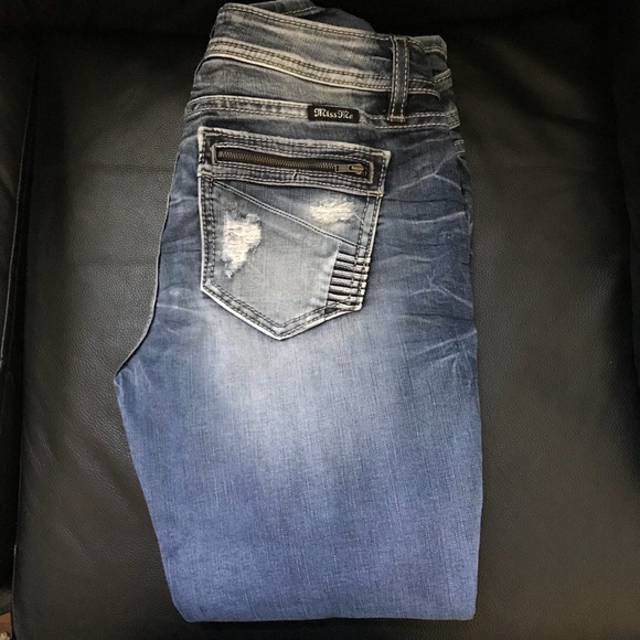 Miss Me Denim - Distressed Miss Me Ankle Skinny Stretch Jeans